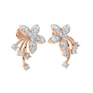 Kristin Round Diamond Stud Earrings